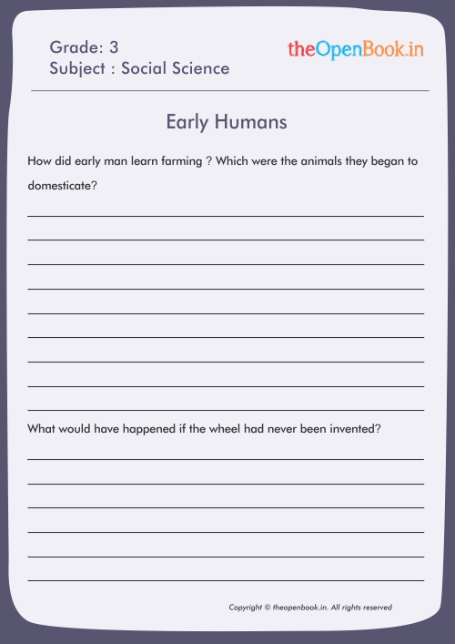Printable Worksheets for kids | CBSE | theopenbook.in