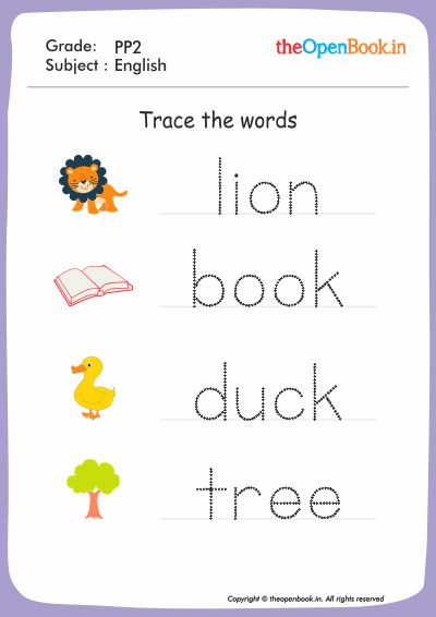 Printable Worksheets for kids | CBSE | theopenbook.in